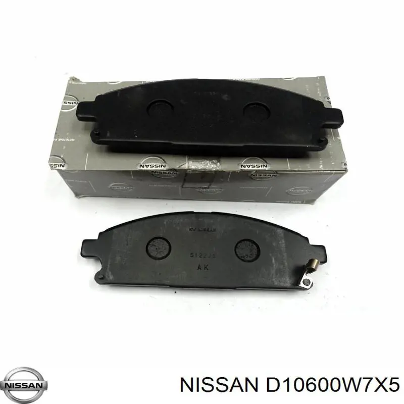 Купити D10600W7X5 Nissan/Infiniti Колодки гальмівні передні, дискові