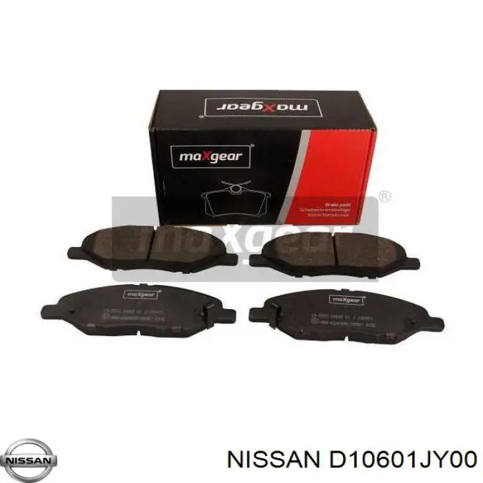 D10601JY00 Nissan/Infiniti Передні гальмівні колодки