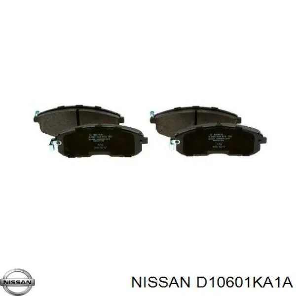 D10601KA1A Nissan колодки гальмівні передні, дискові