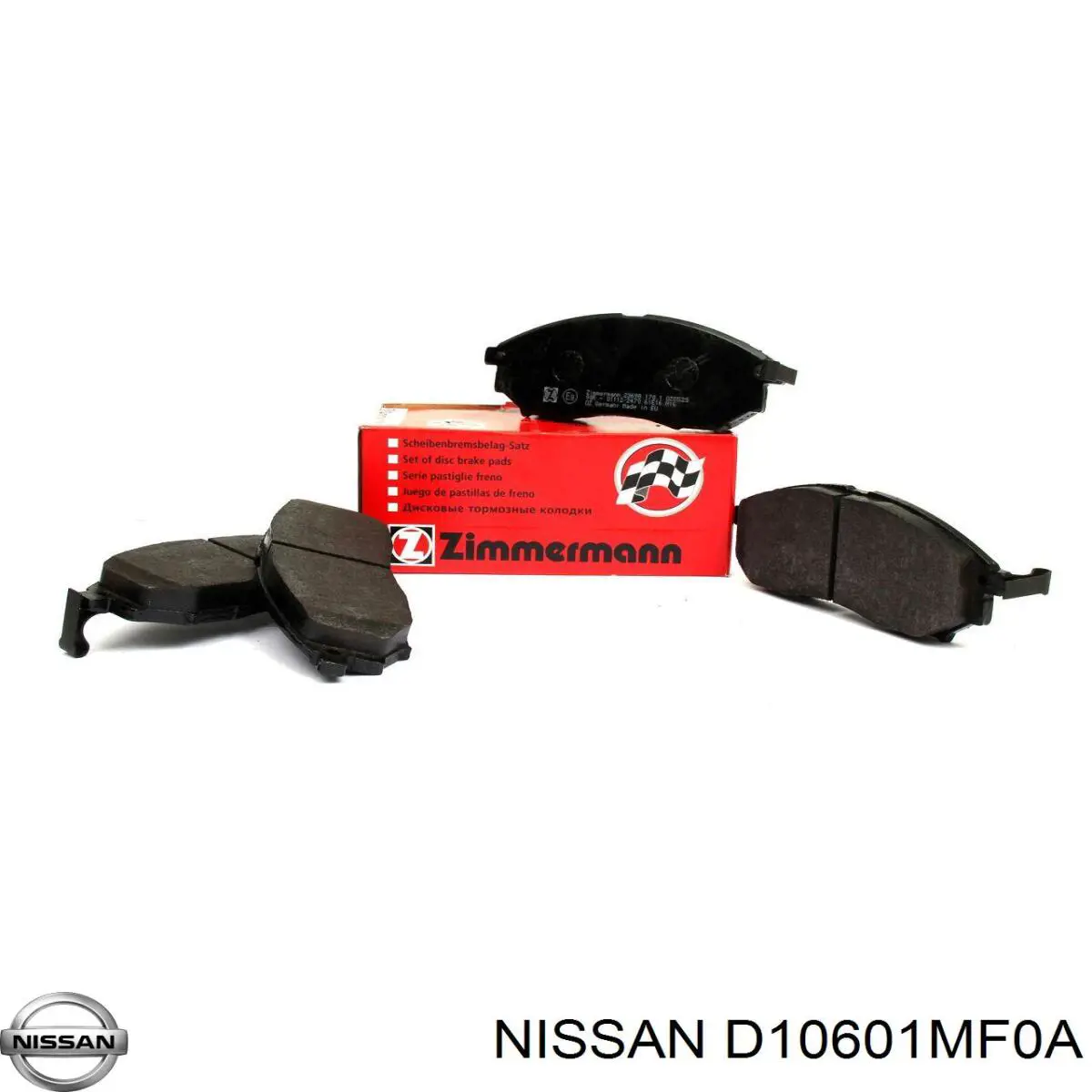 Купити D10601MF0A Nissan/Infiniti Колодки гальмівні передні, дискові