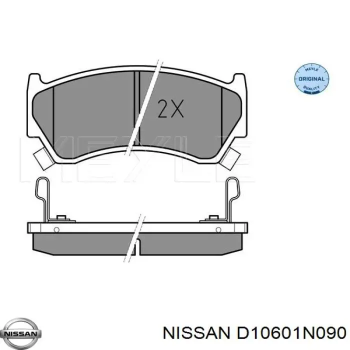 Гальмівні колодки Nissan/Infiniti D10601N090 ціна, від 15.21 USD