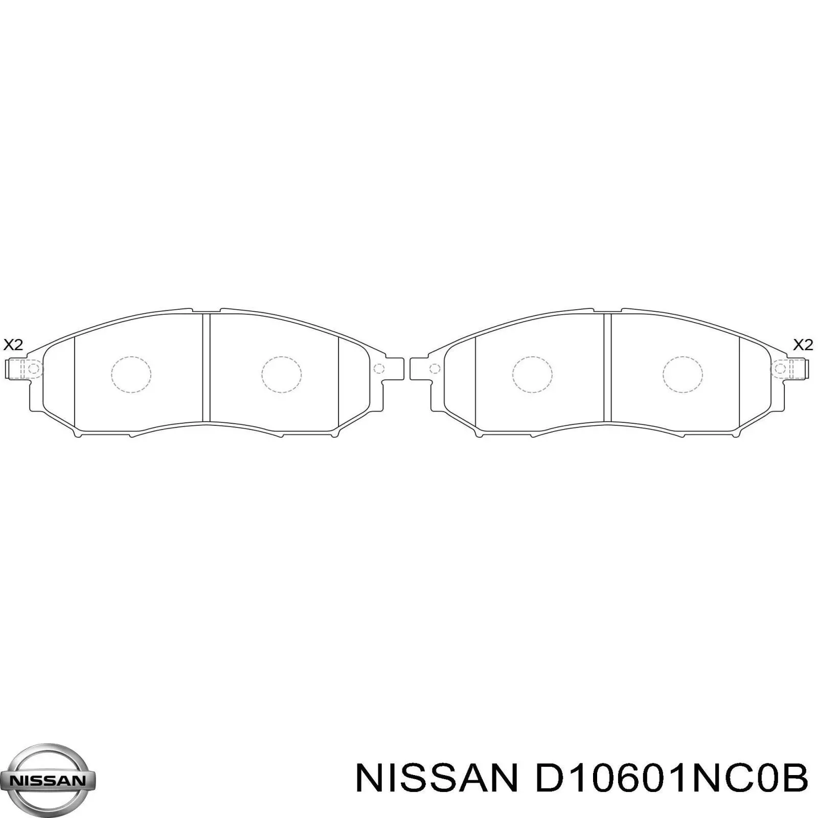 Гальмівні колодки Nissan/Infiniti D10601NC0B ціна, від 28.02 USD