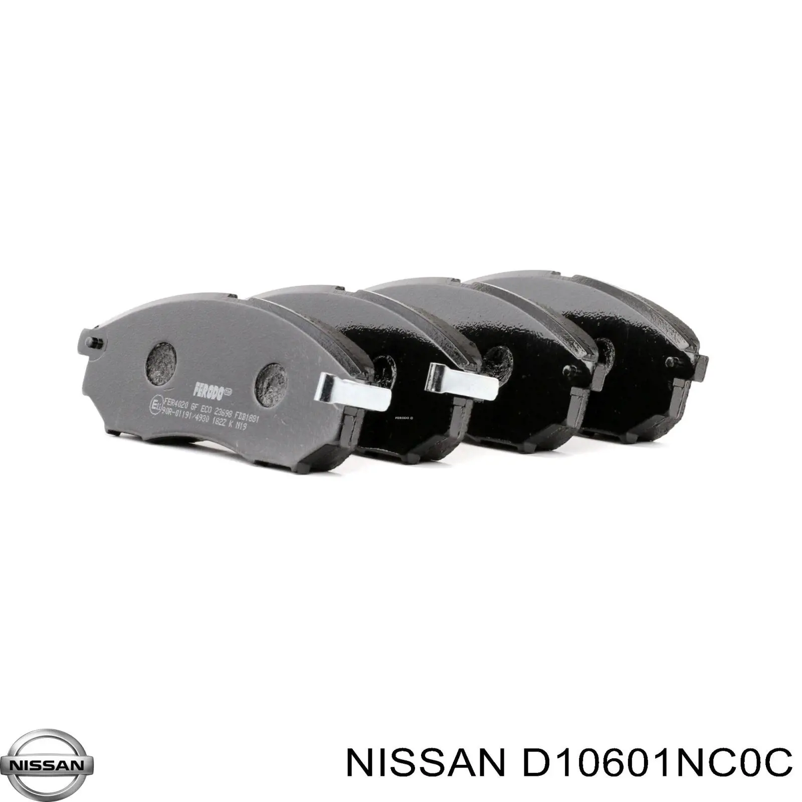 Купити D10601NC0C Nissan/Infiniti Колодки гальмівні передні, дискові