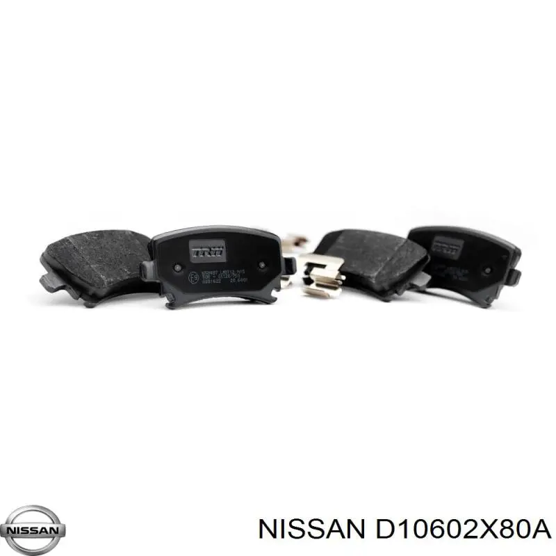 Передні тормозні колодки D10602X80A Nissan/Infiniti