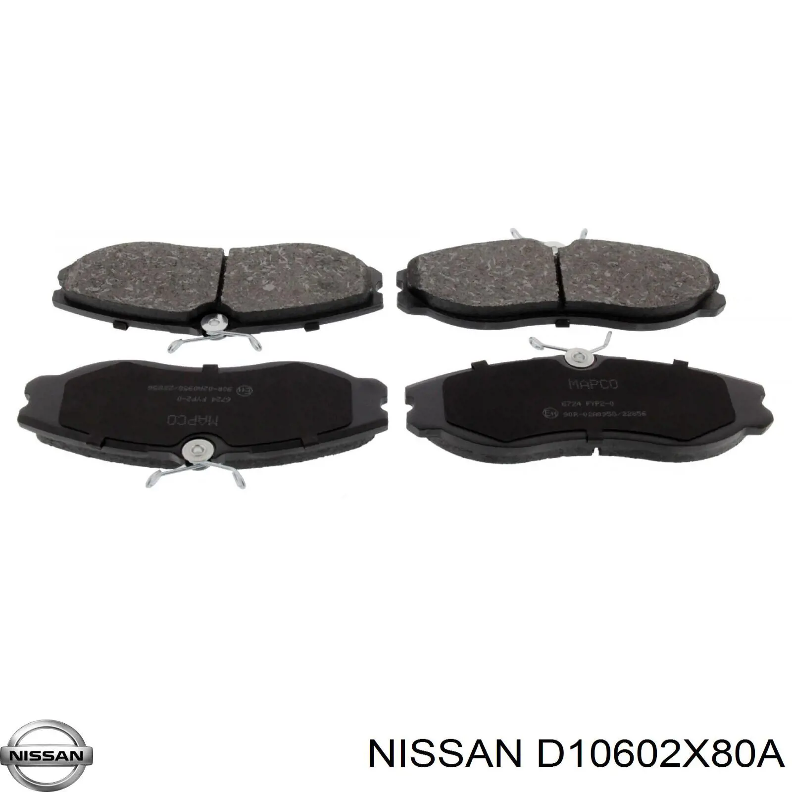 Гальмівні колодки Nissan/Infiniti D10602X80A ціна, від 20.98 USD