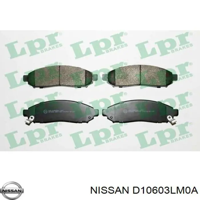 Купити D10603LM0A Nissan/Infiniti Колодки гальмівні передні, дискові