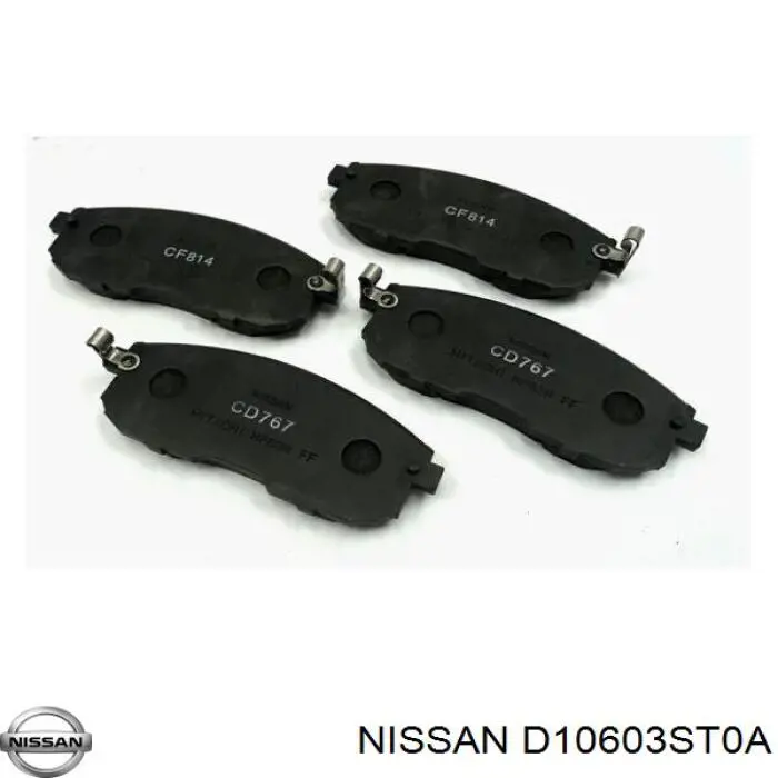 D10603ST0A Nissan/Infiniti Передні гальмівні колодки