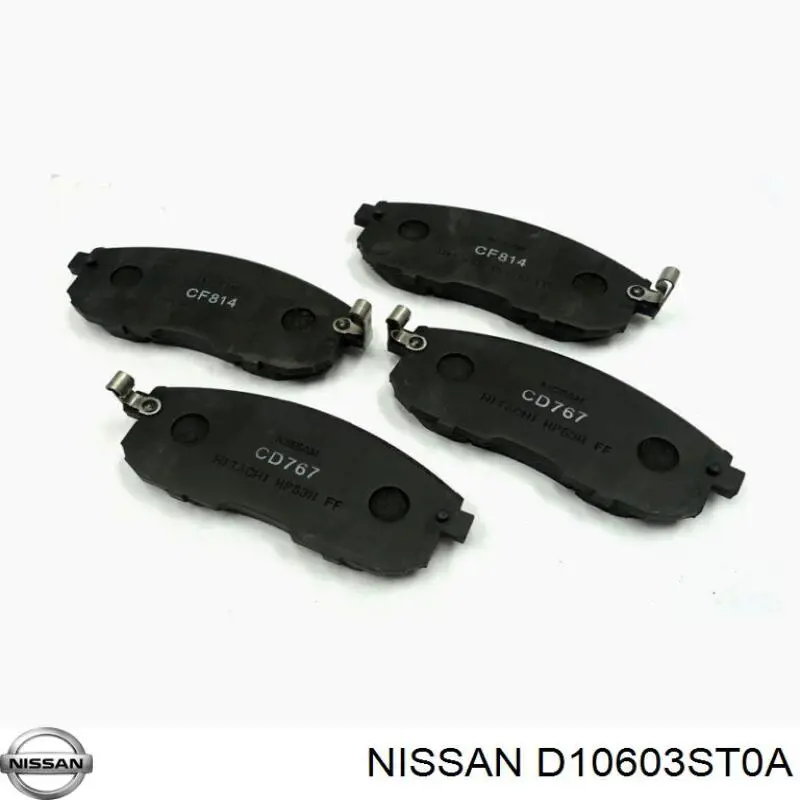 Гальмівні колодки Nissan/Infiniti D10603ST0A ціна, від 23.22 USD