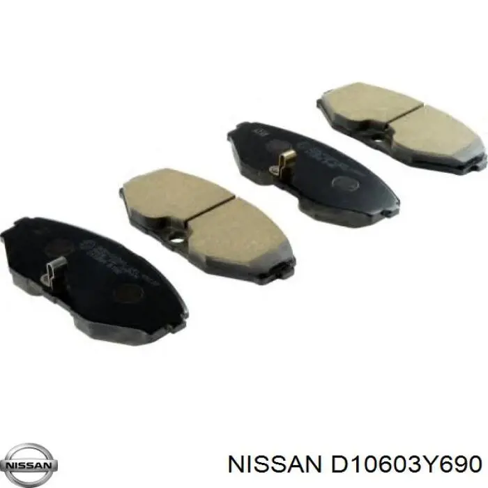 Купити D10603Y690 Nissan/Infiniti Колодки гальмівні передні, дискові