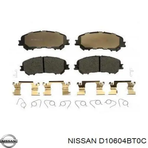 D10604BT0C Nissan/Infiniti Передні гальмівні колодки