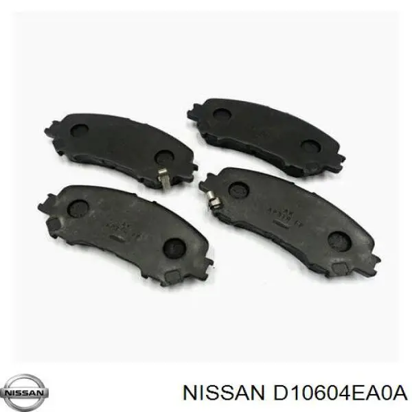 D10604EA0A Nissan/Infiniti Передні гальмівні колодки