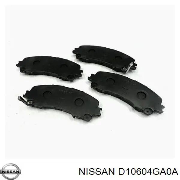 Купити D10604GA0A Nissan/Infiniti Колодки гальмівні передні, дискові