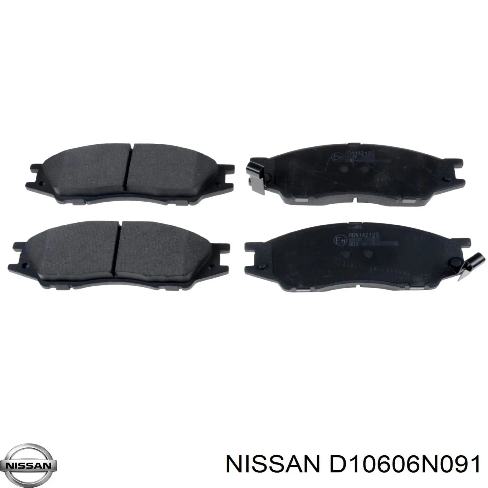 Купити D10606N091 Nissan/Infiniti Колодки гальмівні передні, дискові