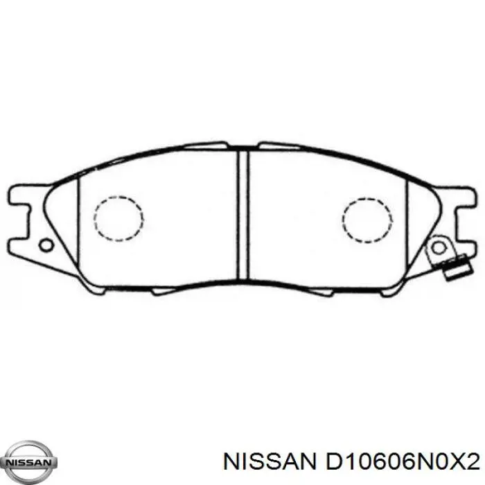 Купити D10606N0X2 Nissan/Infiniti Колодки гальмівні передні, дискові