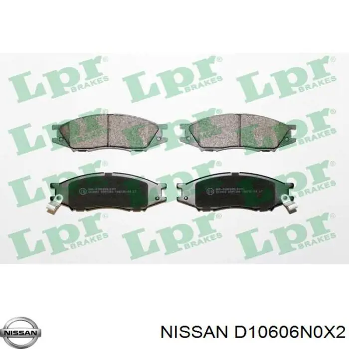 Гальмівні колодки Nissan/Infiniti D10606N0X2 ціна, від 15.56 USD