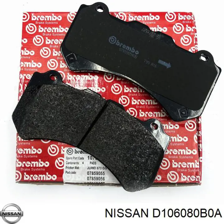 Гальмівні колодки Nissan/Infiniti D106080B0A ціна, від 57.79 USD