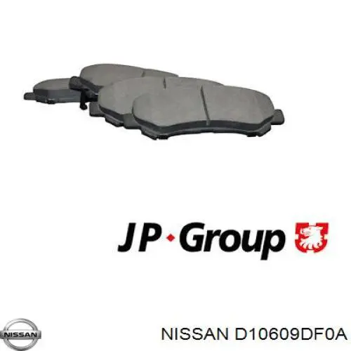 Гальмівні колодки Nissan/Infiniti D10609DF0A ціна, від 22.99 USD