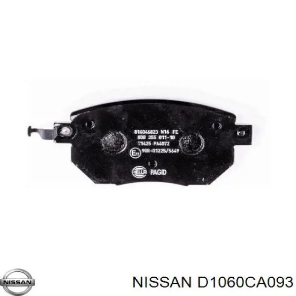 Купити D1060CA093 Nissan/Infiniti Колодки гальмівні передні, дискові