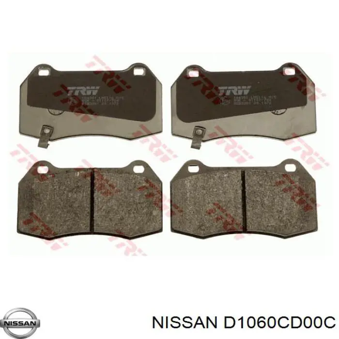 Передні тормозні колодки D1060CD00C Nissan/Infiniti