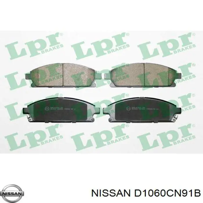 Гальмівні колодки Nissan/Infiniti D1060CN91B ціна, від 22.43 USD