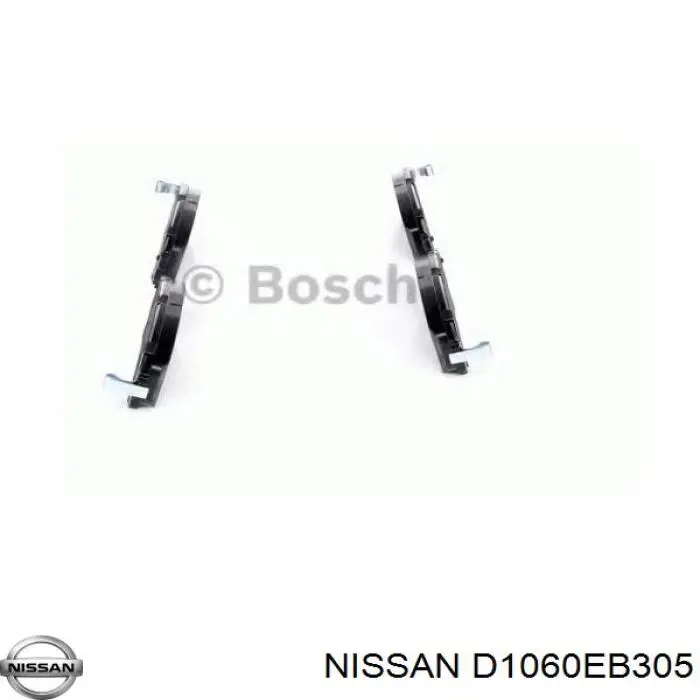 Купити D1060EB305 Nissan/Infiniti Колодки гальмівні передні, дискові