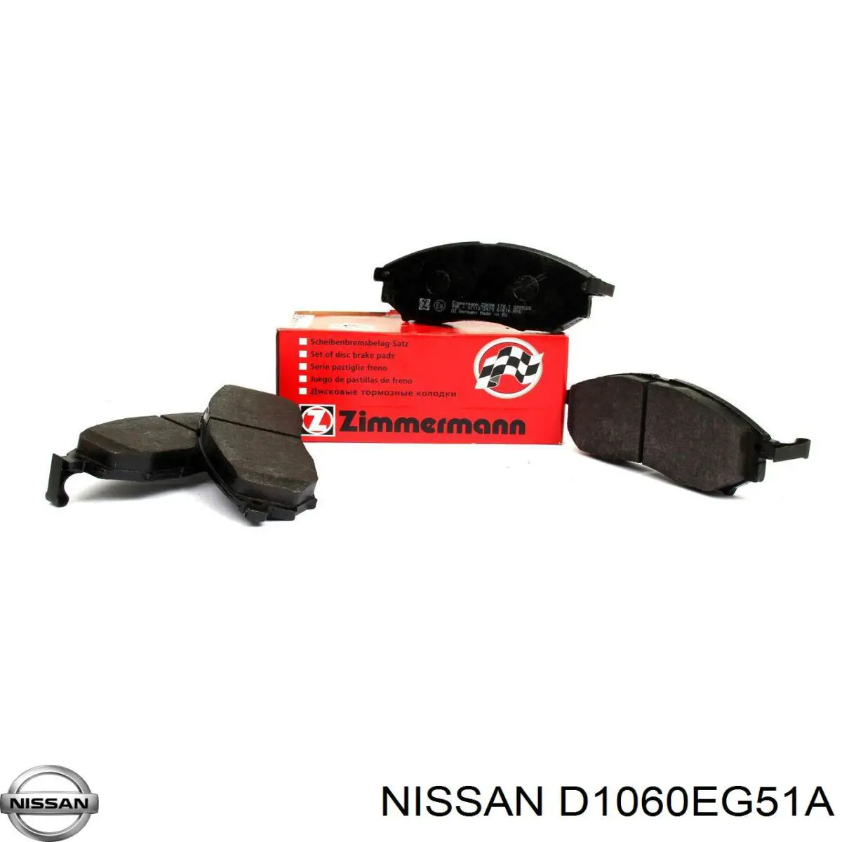 Купити D1060EG51A Nissan/Infiniti Колодки гальмівні передні, дискові