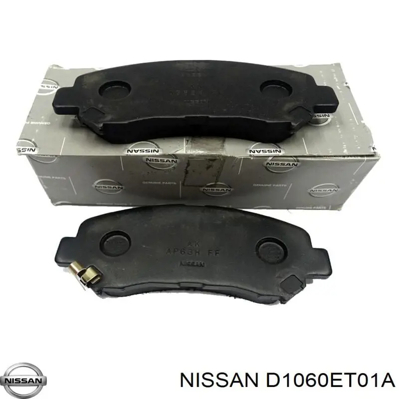 Купити D1060ET01A Nissan/Infiniti Колодки гальмівні передні, дискові