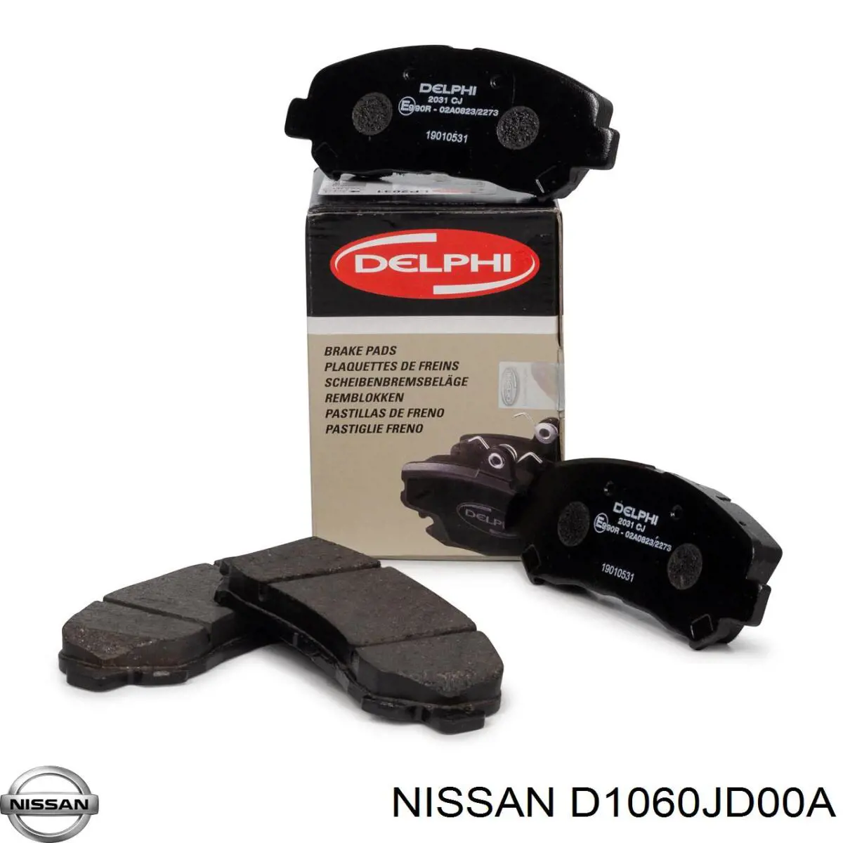 Передні тормозні колодки D1060JD00A Nissan/Infiniti