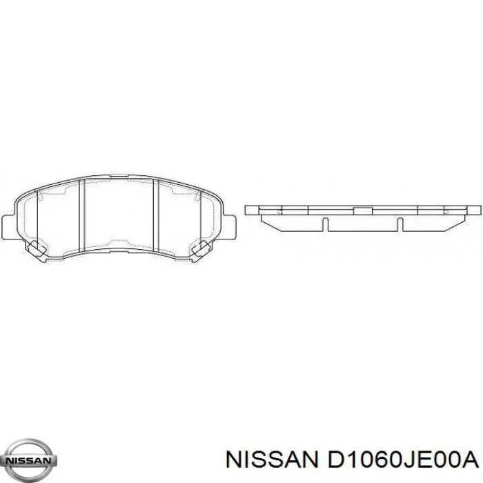 Гальмівні колодки Nissan/Infiniti D1060JE00A ціна, від 25.62 USD
