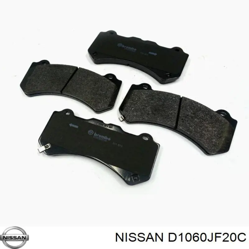 D1060JF20C Nissan колодки гальмівні передні, дискові