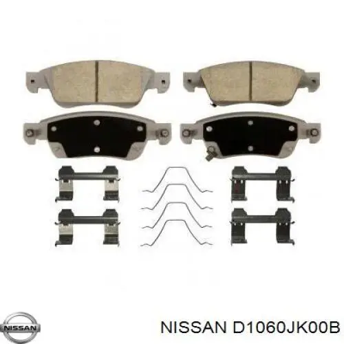 Гальмівні колодки Nissan/Infiniti D1060JK00B ціна, від 31.66 USD