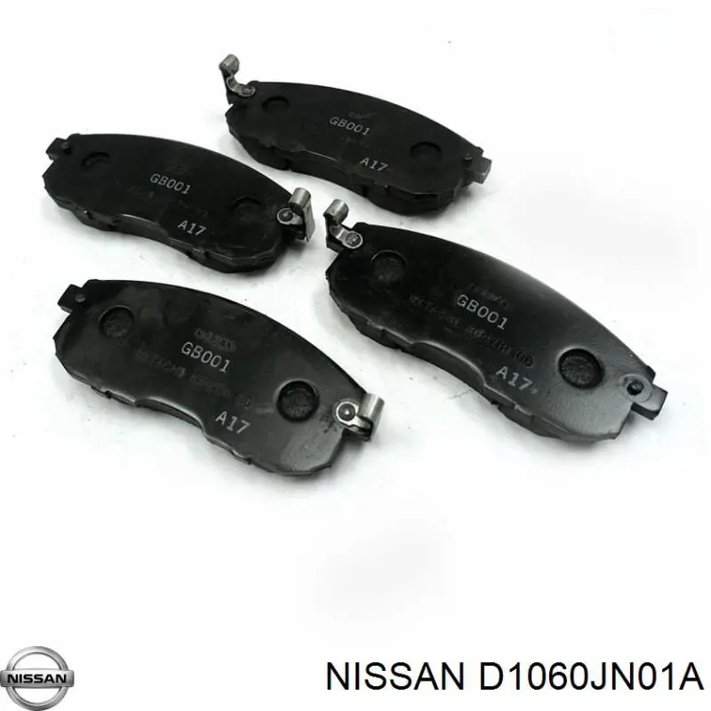 Колодки гальмівні передні, дискові D1060JN01A Nissan