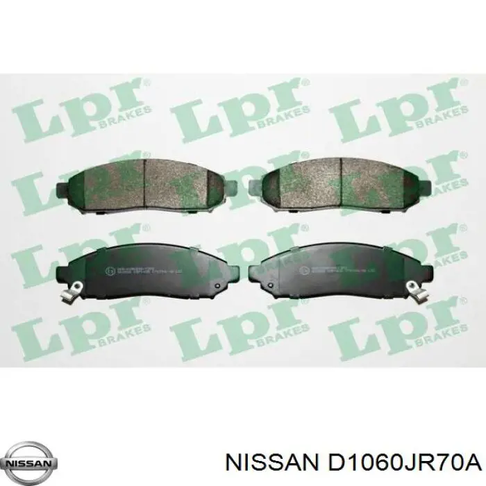 Гальмівні колодки Nissan/Infiniti D1060JR70A ціна, від 27.87 USD