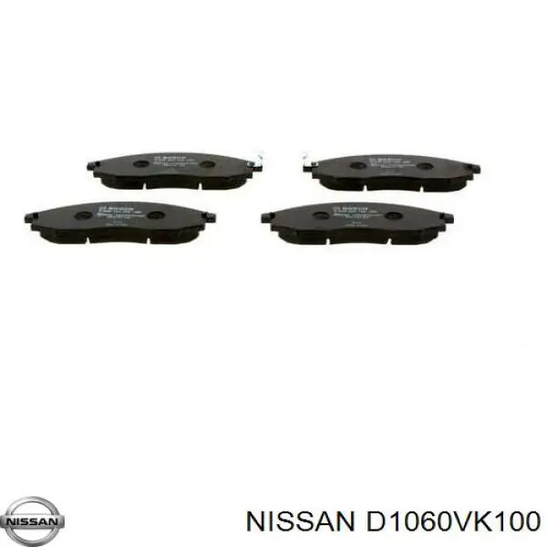 Гальмівні колодки Nissan/Infiniti D1060VK100 ціна, від 26.27 USD