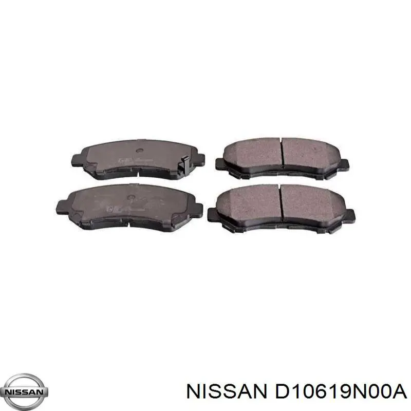 Колодки гальмівні передні, дискові D10619N00A Nissan