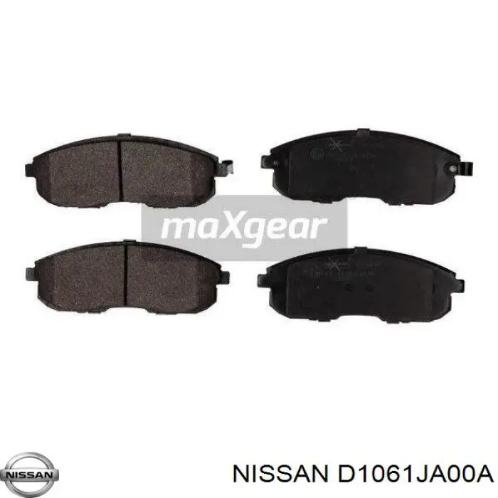 Купити D1061JA00A Nissan/Infiniti Колодки гальмівні передні, дискові