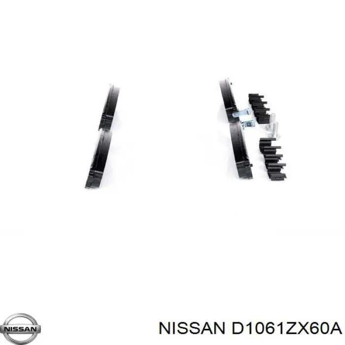Купити D1061ZX60A Nissan/Infiniti Колодки гальмівні передні, дискові