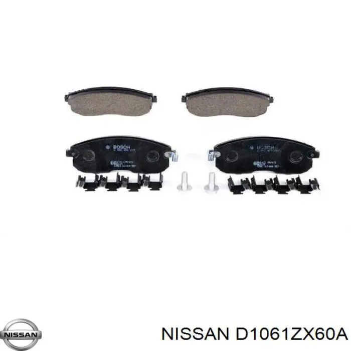 Гальмівні колодки Nissan/Infiniti D1061ZX60A ціна, від 24.83 USD