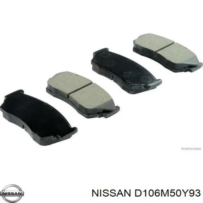 D106M50Y93 Nissan колодки гальмівні передні, дискові