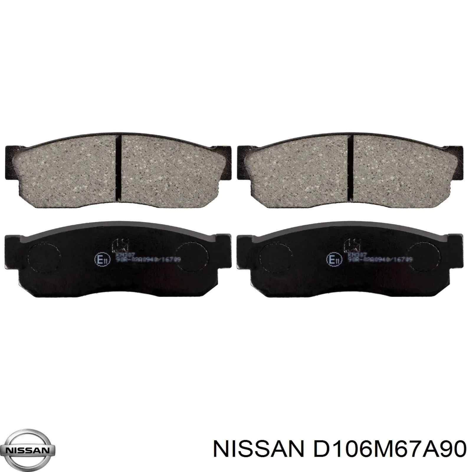 Гальмівні колодки Nissan/Infiniti D106M67A90 ціна, від 11.81 USD