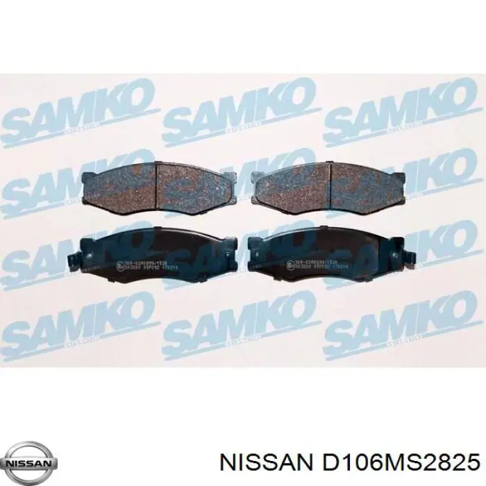 Гальмівні колодки Nissan/Infiniti D106MS2825 ціна, від 15.02 USD