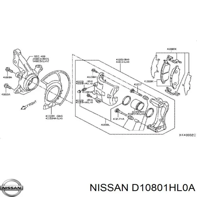  D10801HL0A Nissan