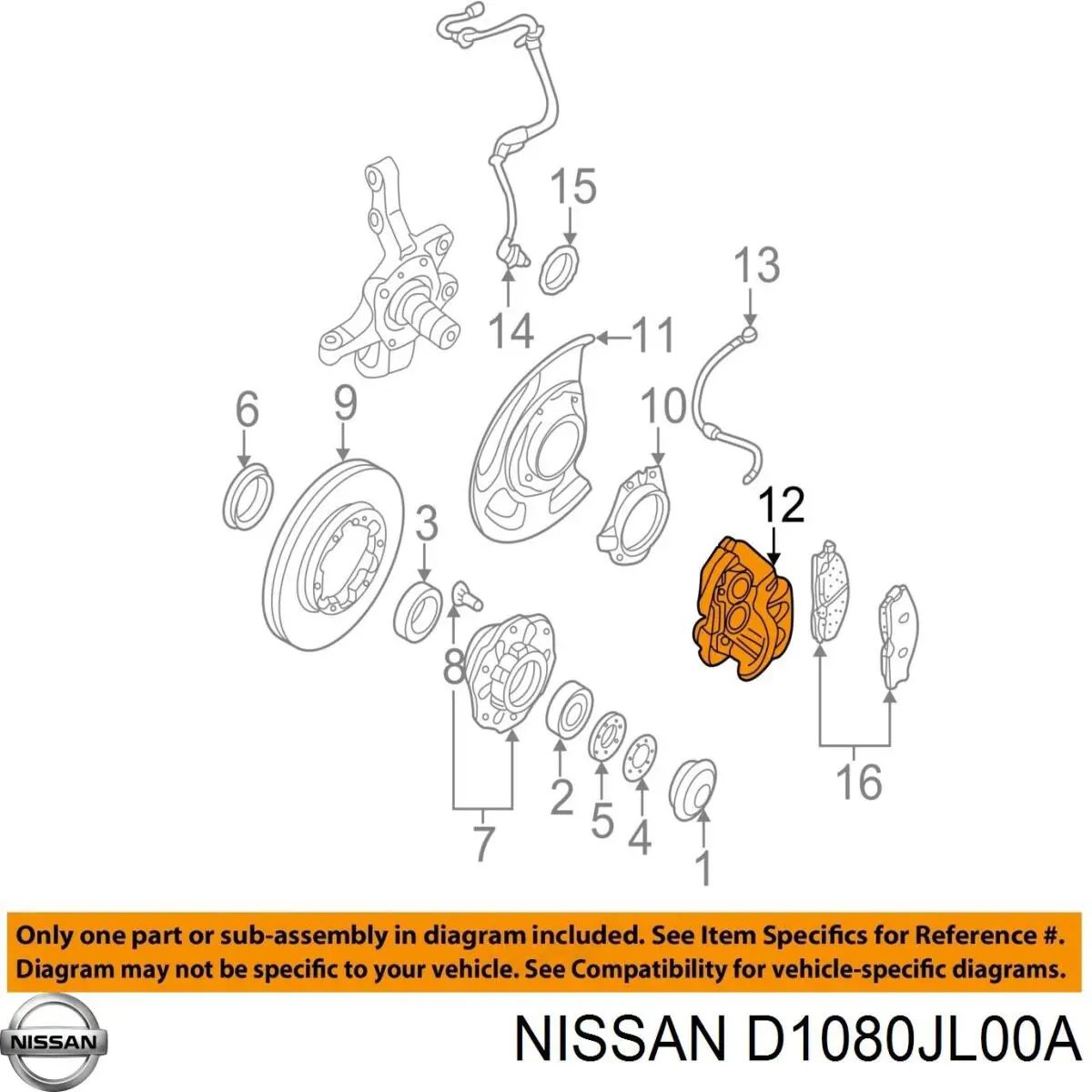 D108MJL00J Nissan/Infiniti Пластина протівоскрипіння кріплення гальмівної колодки, передньої