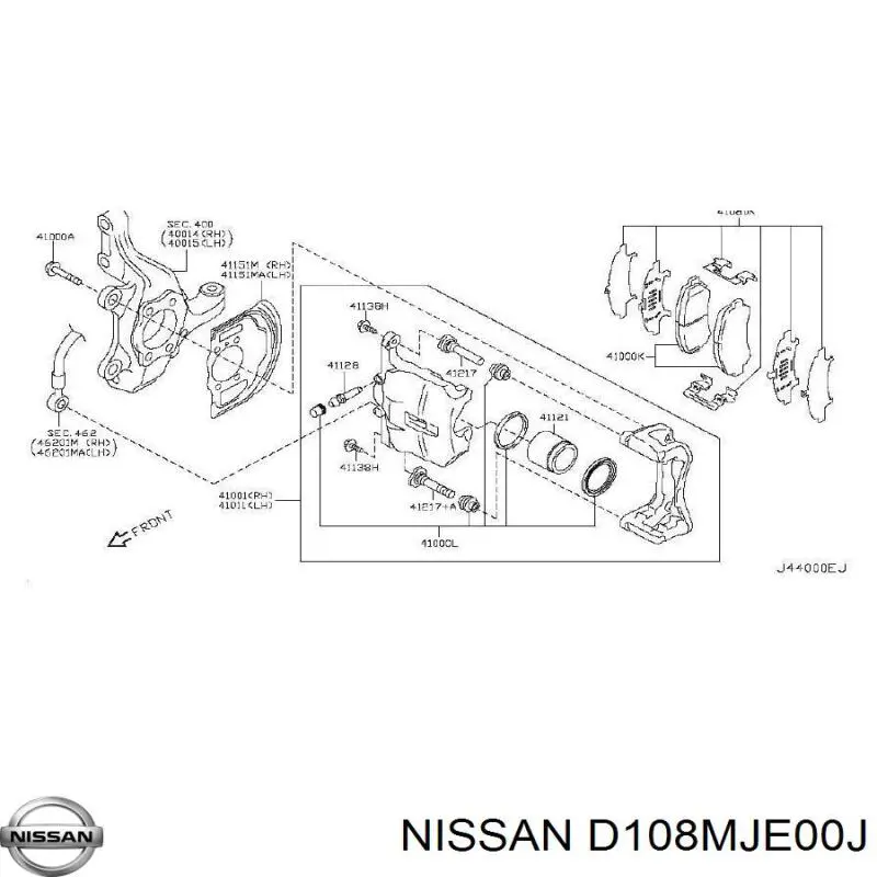D108MJE00J Nissan/Infiniti 