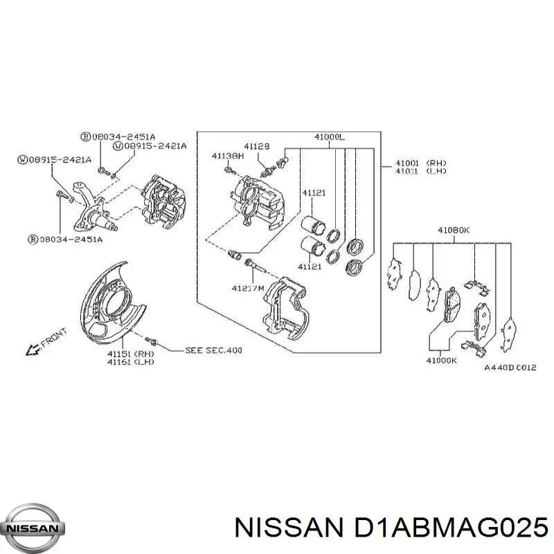 D1ABMAG025 Nissan/Infiniti 