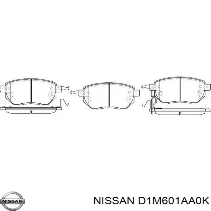 Гальмівні колодки Nissan/Infiniti D1M601AA0K ціна, від 22.48 USD