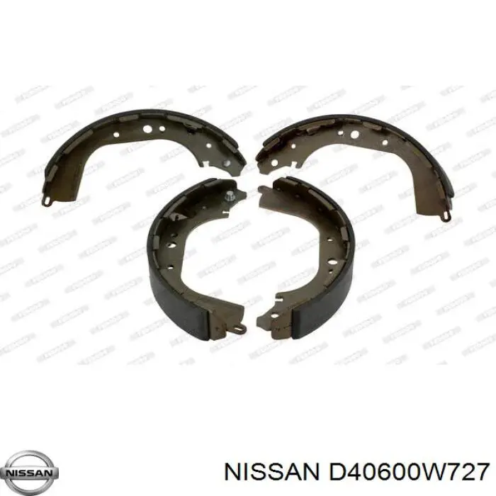 Колодки гальмові задні, барабанні Nissan/Infiniti D40600W727 ціна, від 35.39 USD