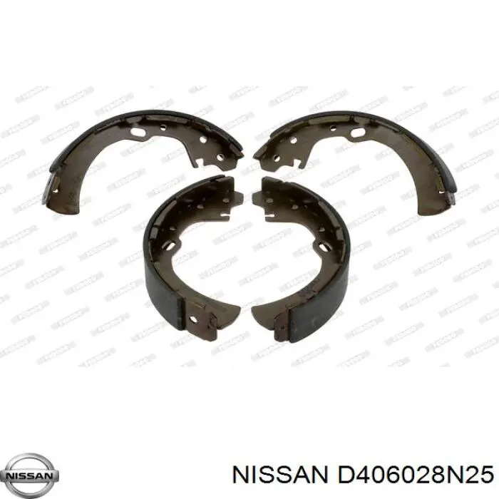 Купити D406028N25 Nissan/Infiniti Колодки гальмові задні, барабанні
