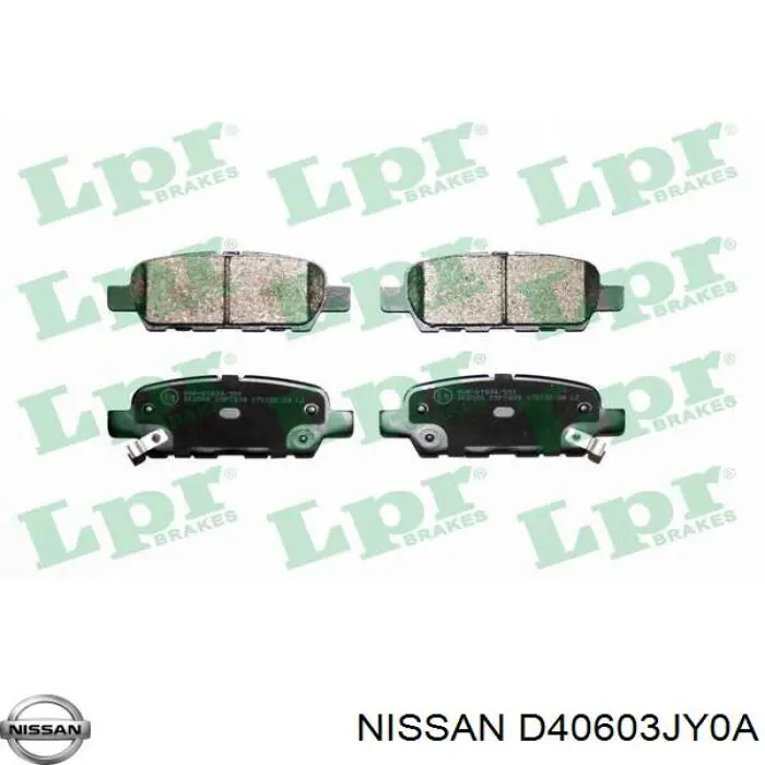 Задні гальмівні колодки Nissan/Infiniti D40603JY0A ціна, від 18.11 USD
