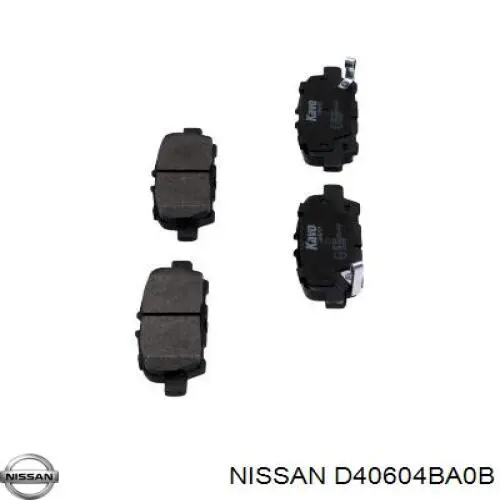 Задні гальмівні колодки Nissan/Infiniti D40604BA0B ціна, від 19.09 USD